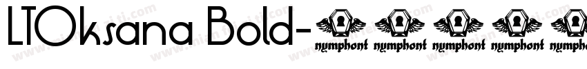 LTOksana Bold字体转换